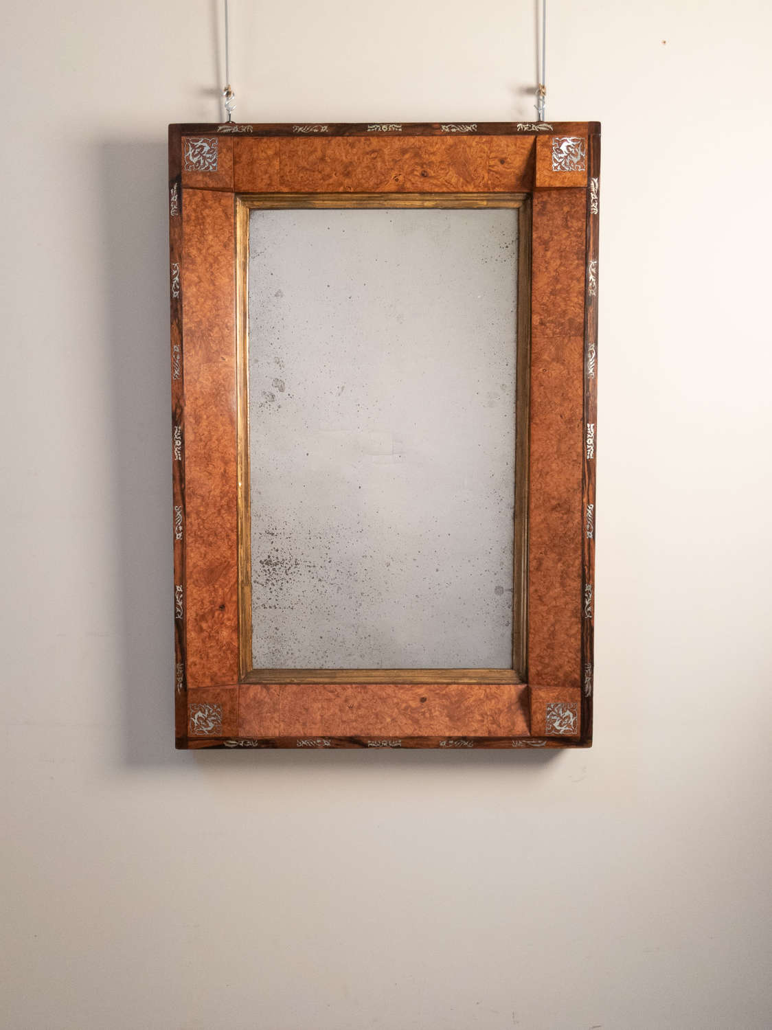 An early 19th Century French Inlaid mirror