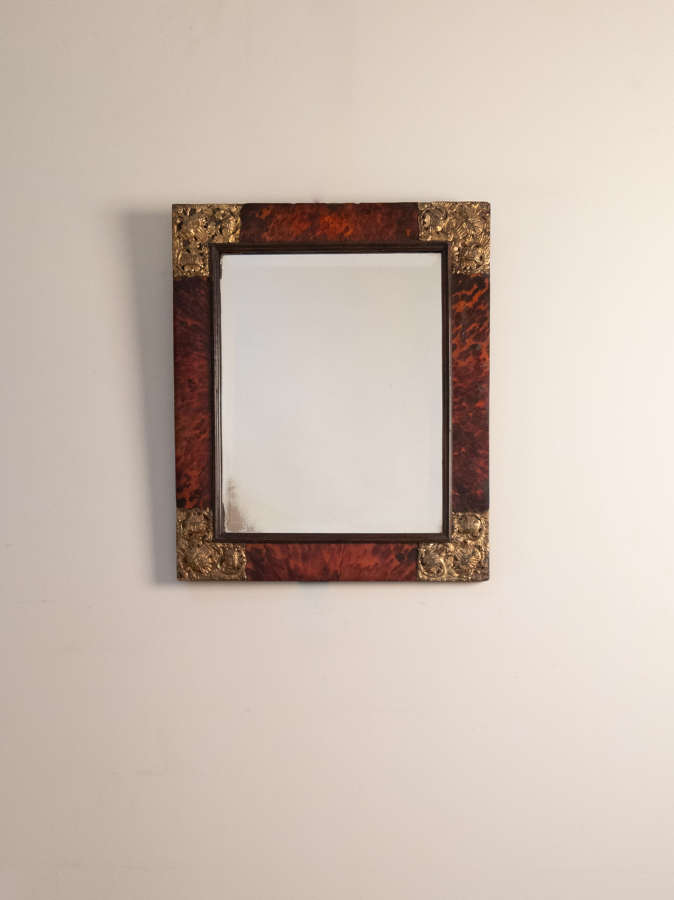 A 19th Century French Tortoise Shell Mirror