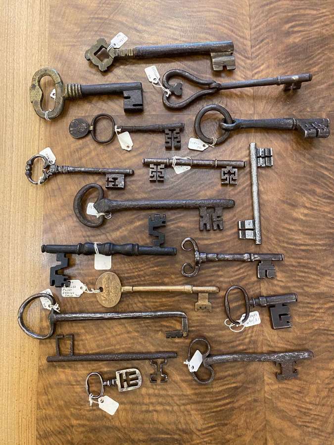 A Collection of 17 Keys -15th - 19th Century