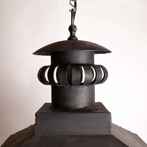 C1920 A French Metal Lantern - 2 available