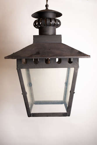 C1920 A French Metal Lantern - 2 available