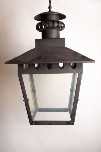 C1920 A French Metal Lantern - 2 available