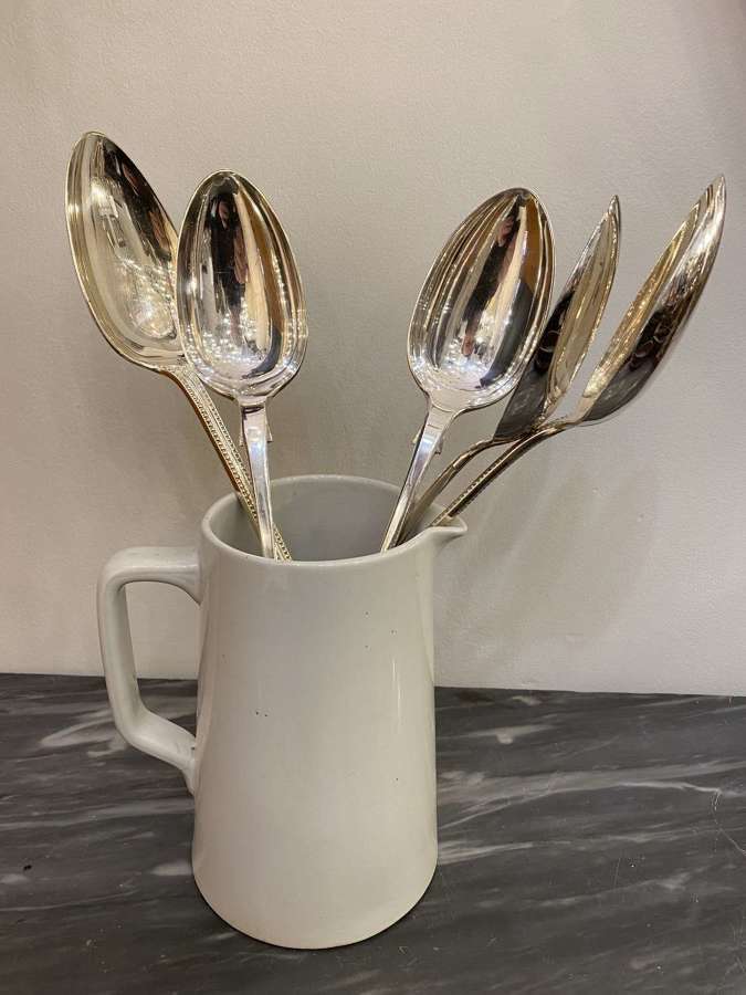 C1880 Silver Plate Giant Spoons!