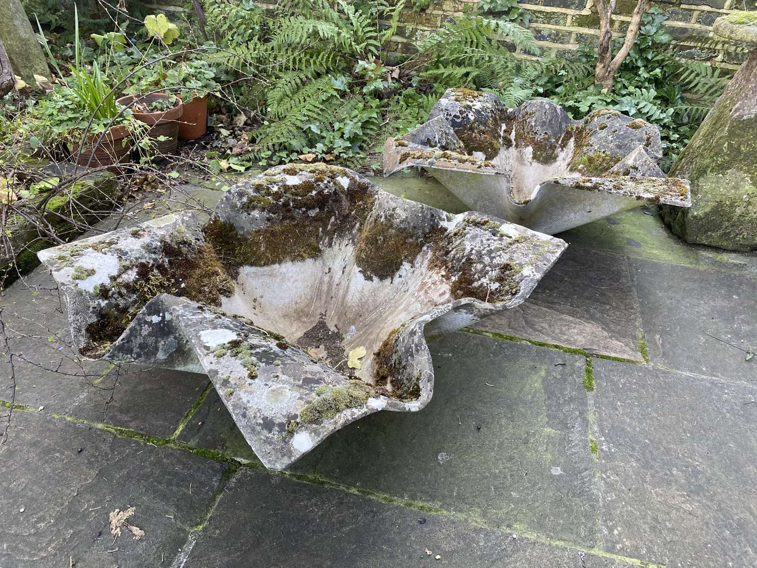 C1960 A Rare Pair of Garden Planters by Willy Guhl