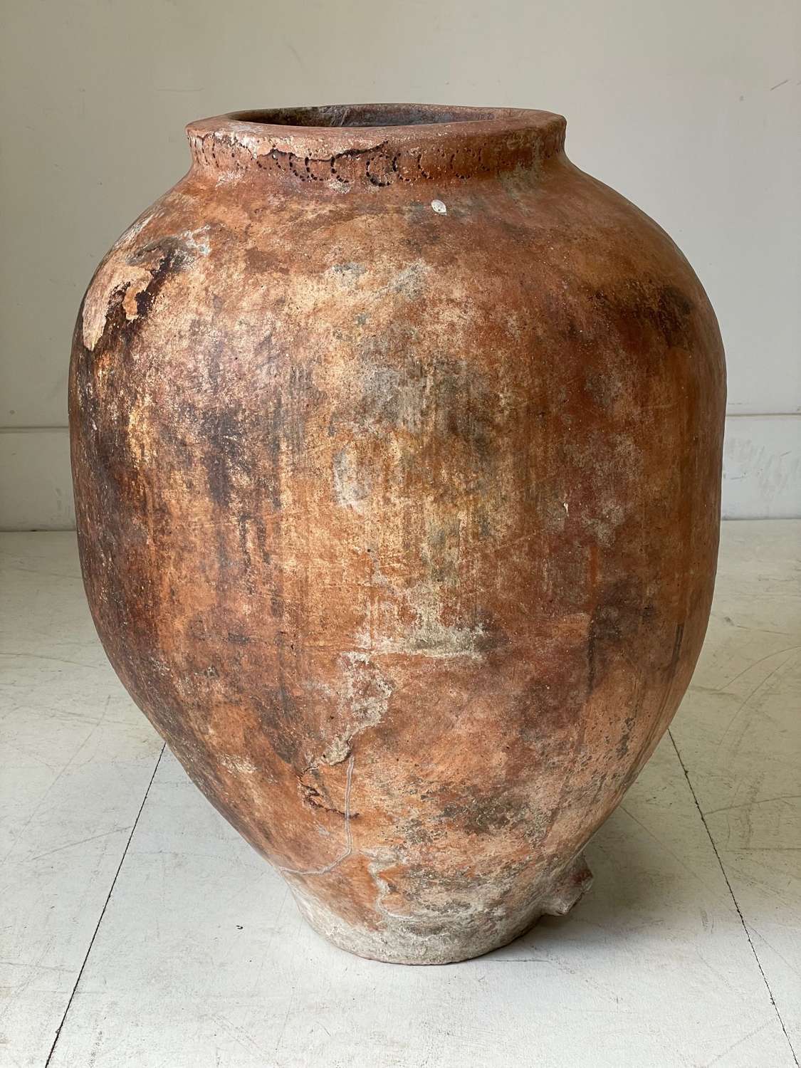 A Spanish 19th Century Terracotta Wine Storage Urn