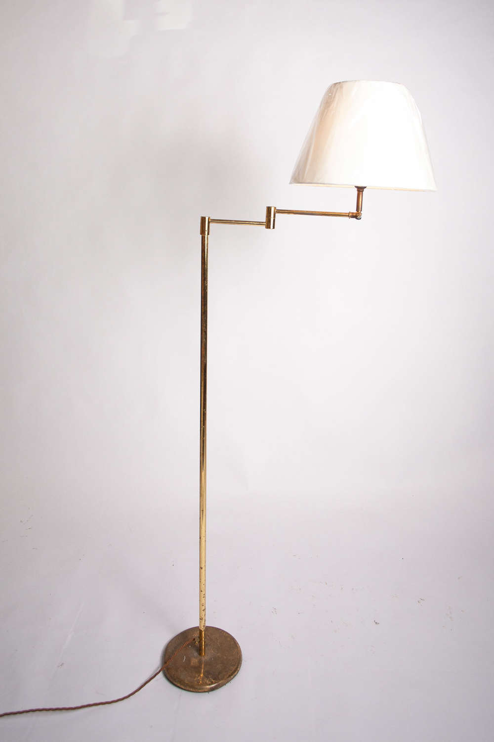 C1970 An Adjustable Brass Floor / Reading  Lamp