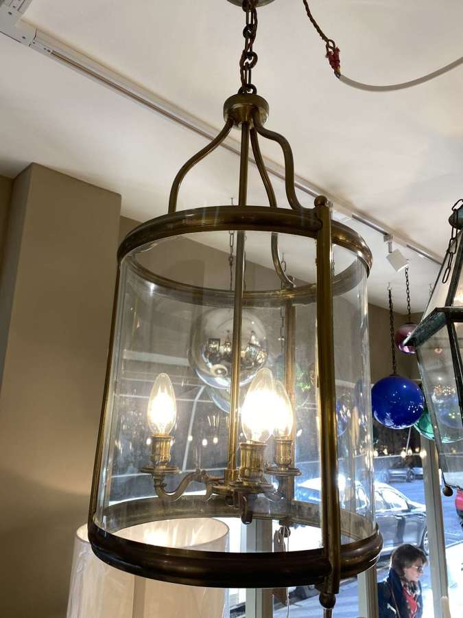 C1960 A Stylish French Brass Lantern
