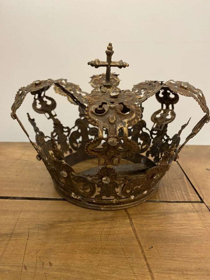 C1860 A French Toleware Crown