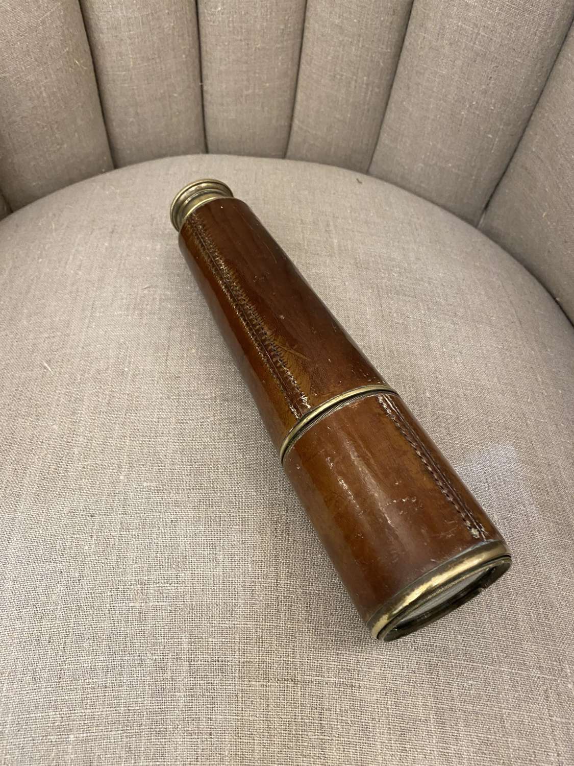 C1880 A Leather and Brass Telescope