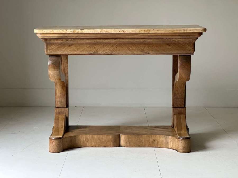 C1830 A Stylish French Empire Walnut Console Table
