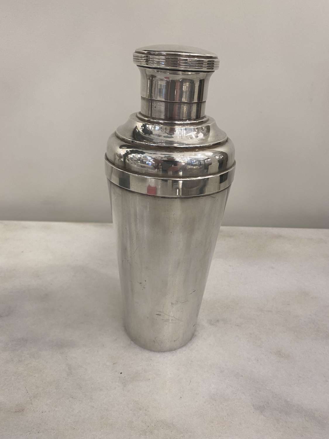 C1950 A Silver Plate French Cocktail Shaker