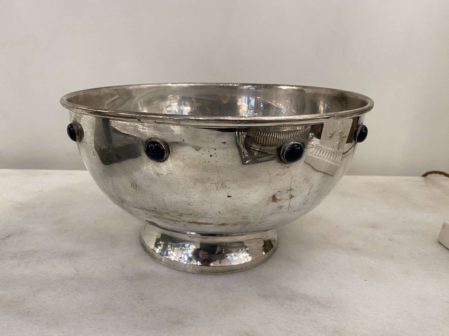 C1930 A French Silver Plate Champagne / Wine / Flower Bowl