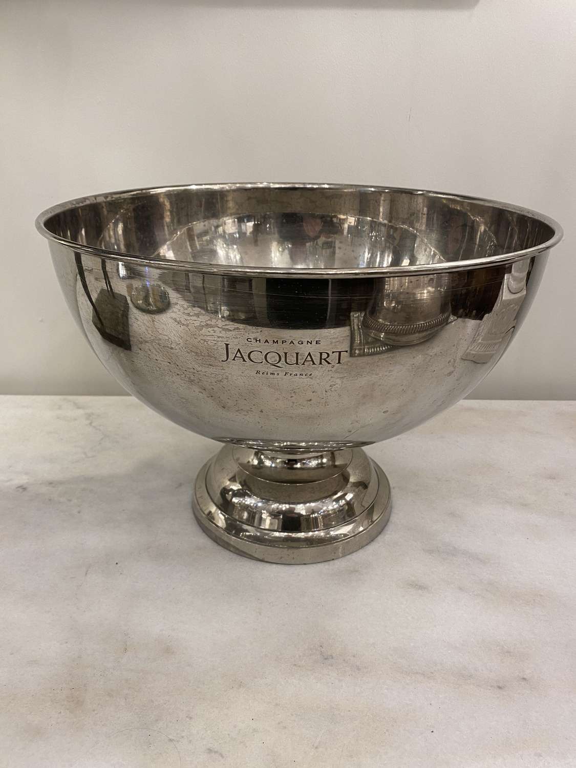 C1930 A Huge French Silver Plate Champagne Bowl - Jacquart