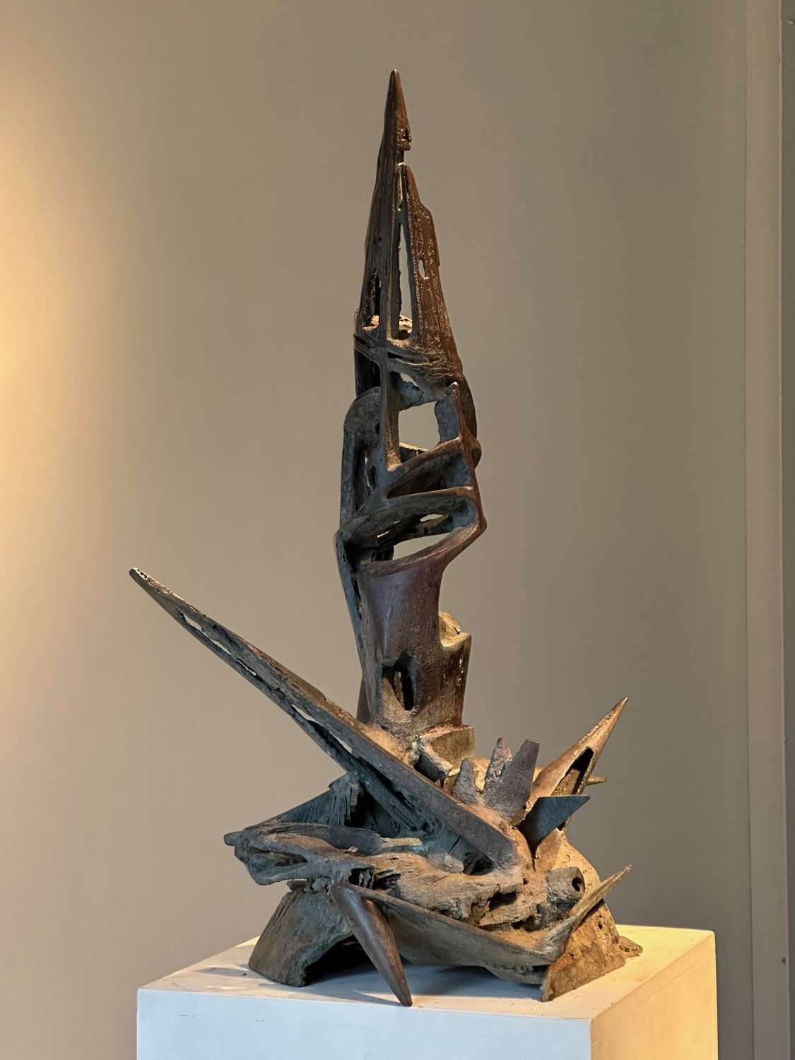 C1970 A Large Abstract Bronze Sculpture by Jean-Claude Bonillo