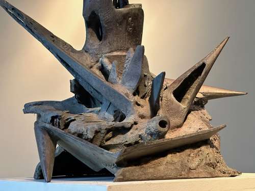 C1970 A Large Abstract Bronze Sculpture by Jean-Claude Bonillo