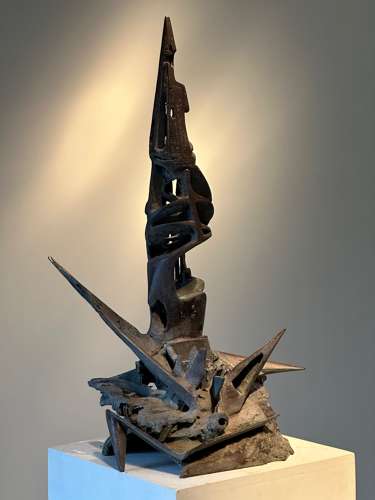 C1970 A Large Abstract Bronze Sculpture by Jean-Claude Bonillo