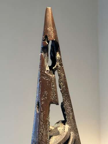 C1970 A Large Abstract Bronze Sculpture by Jean-Claude Bonillo