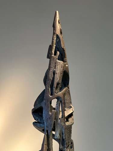 C1970 A Large Abstract Bronze Sculpture by Jean-Claude Bonillo