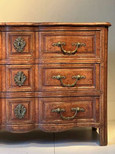 C1770 A Beautiful French Cherry Wood 3 Drawer Commode