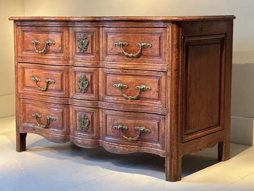 C1770 A Beautiful French Cherry Wood 3 Drawer Commode