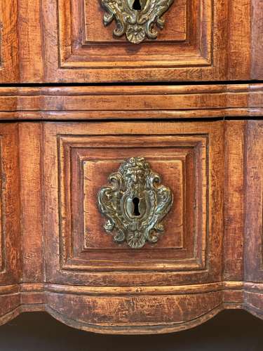 C1770 A Beautiful French Cherry Wood 3 Drawer Commode