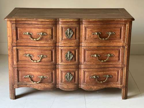 C1770 A Beautiful French Cherry Wood 3 Drawer Commode