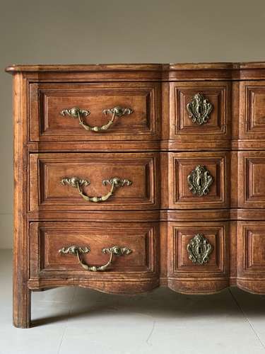 C1770 A Beautiful French Cherry Wood 3 Drawer Commode