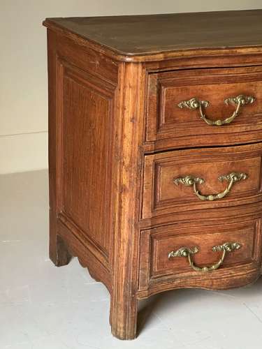 C1770 A Beautiful French Cherry Wood 3 Drawer Commode