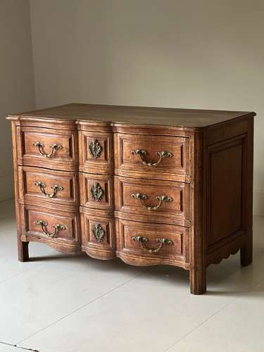 C1770 A Beautiful French Cherry Wood 3 Drawer Commode