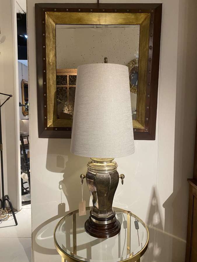 C1950 A Pair of Large Silver Plated Table Lamps