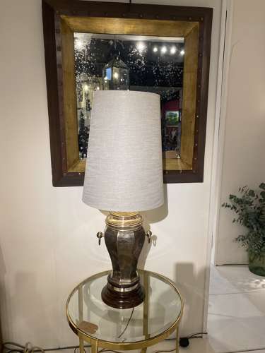 C1950 A Pair of Large Silver Plated Table Lamps