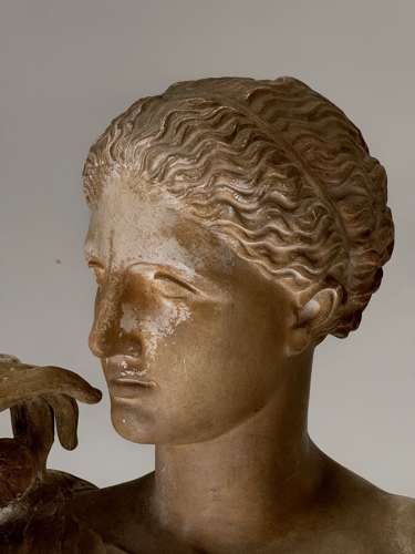 C1870 A Museum Cast of Diana in Plaster with Original Paint