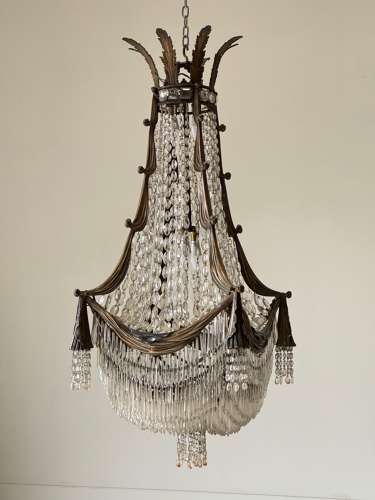 C1890 A Wonderful French Bronze Chandelier