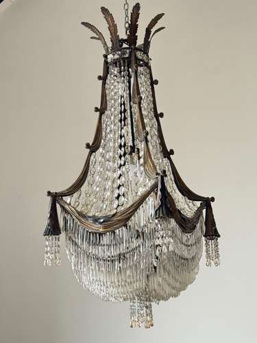 C1890 A Wonderful French Bronze Chandelier