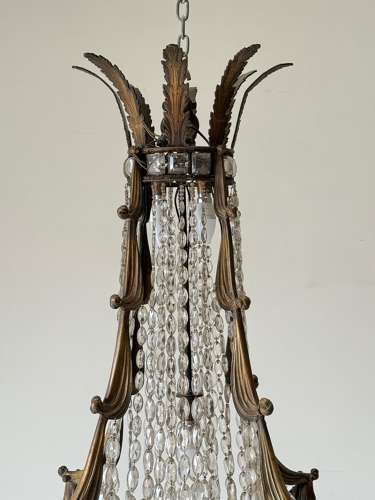 C1890 A Wonderful French Bronze Chandelier