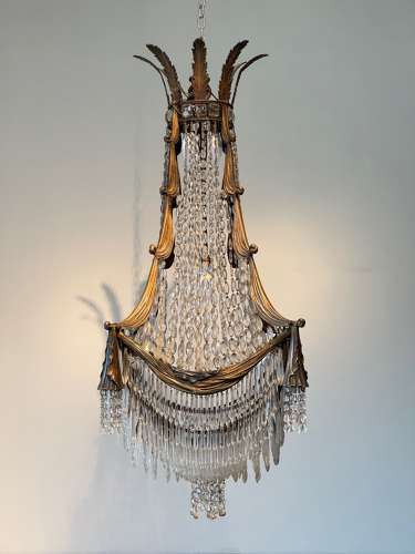C1890 A Wonderful French Bronze Chandelier
