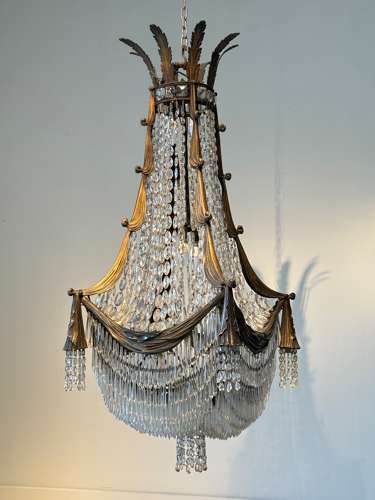 C1890 A Wonderful French Bronze Chandelier