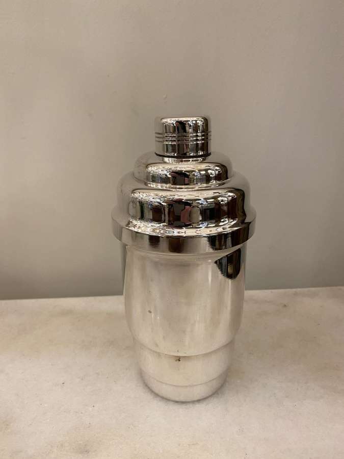 C1950 A French Silver Plate Cocktail Shaker