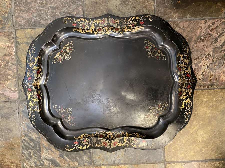 C1870 A Huge French Toile Ottoman Tray