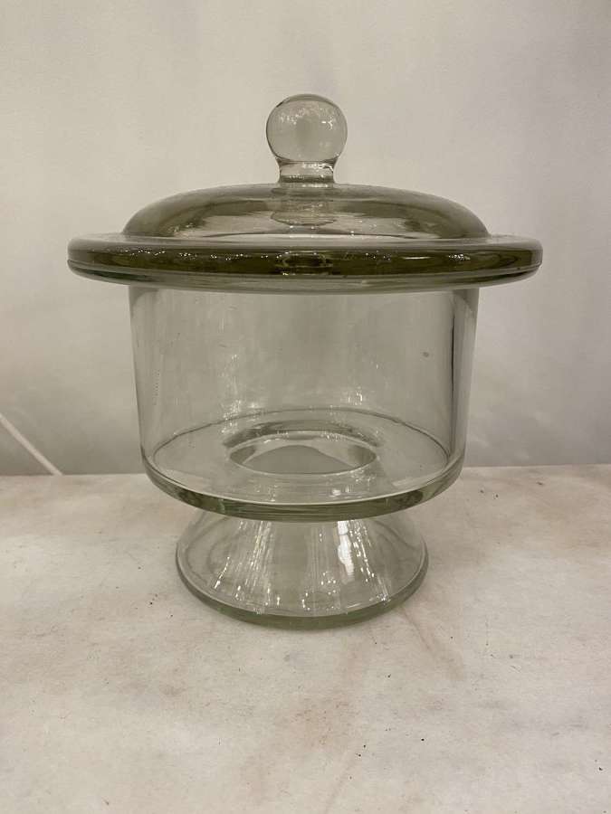 C1880 A Rare French Crystal Sweet Jar