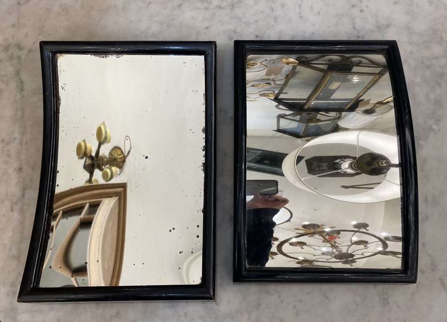 C1860 A Rare Pair of English Concave & Convex Mirrors