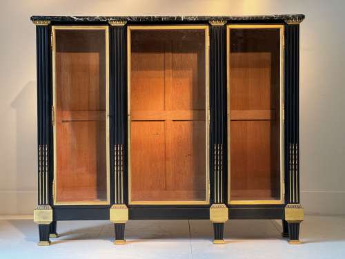 C1880 A Wonderful French Ebonised Bronze Mounted Bookcase