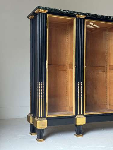 C1880 A Wonderful French Ebonised Bronze Mounted Bookcase