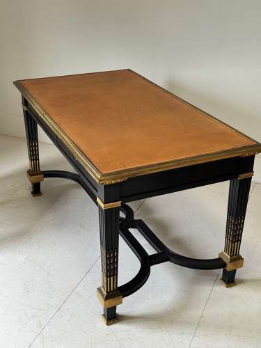 C1880 A Smart French Ebonised & Bronze Mounted Desk