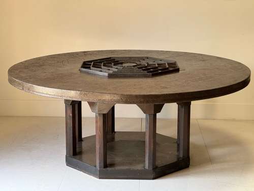 C1960 A Rare Italian Pine Trattoria Dining Table