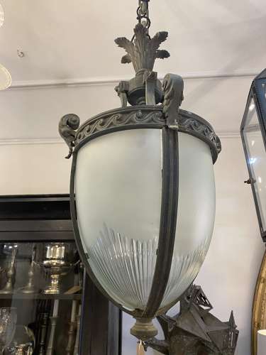 C1910 A Rare French Bronze Lantern
