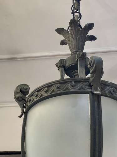 C1910 A Rare French Bronze Lantern