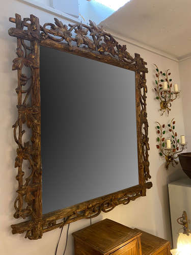 C1860 A Wonderful French Faux Bois Mirror
