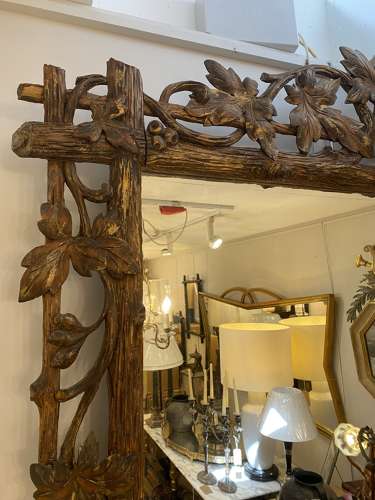 C1860 A Wonderful French Faux Bois Mirror