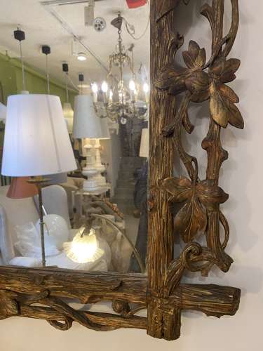 C1860 A Wonderful French Faux Bois Mirror
